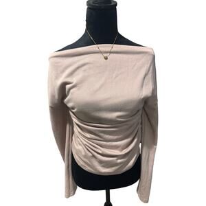 SHEIN Tan Long Sleeve Top | Size L | Excellent Used Condition